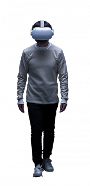 Spieler mit VR Brille